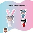 thumbnail image 6 of 3.5 Inch Soft PVC Doll with Clothes, Cute Small Doll Toy for Girls, Pretend Play Accessory, Detachable Outfit, Washable, Perfect Gift for Toddlers, 6 of 7