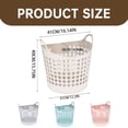 thumbnail image 3 of Flexible Dirty Laundry Basket Breathable Cut Out Portable Storage Organizer For Home Bathroom C For Adults, 3 of 4