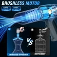 thumbnail image 2 of Car vacuum cleaner, 15000Pa cordless handheld rechargeable dry and wet vacuum cleaner, 120W high power suitable for car, pet, home and office cleaning, washable HEPA filter, multiple nozzles, 2 of 7