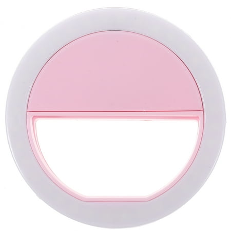 Image of Selfie Light for Laptop Universal Fill Mobile Phones Computers and Tablets Ring Round Pink Abs