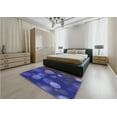 thumbnail image 5 of Ahgly Company Machine Washable Indoor Rectangle Transitional Cobalt Blue Area Rugs, 8' x 12', 5 of 7