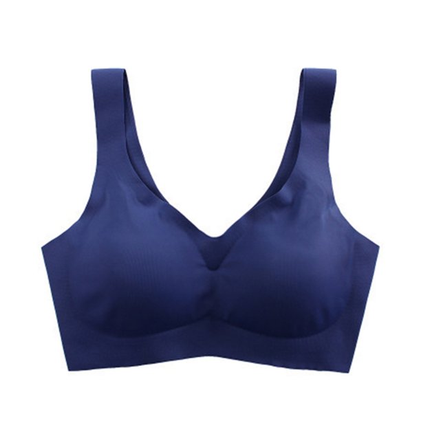 Bras For Women Wide Strap Bra Womens Bras No Underwire XL Royal Blue