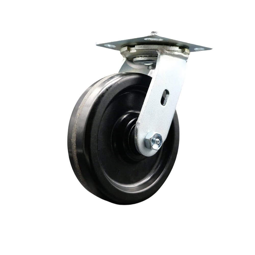 Albion Industries 16TM06101S Replacement Swivel Caster 6 Inch Black