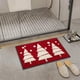 thumbnail image 5 of Alfombra de Entrada Roja de Imitación Navideña, Alfombra de Árbol de Navidad, Alfombra Antideslizante para Baño, Alfombra para Puerta de Entrada, Alfombra para Sala de Estar, Tamaño 15,7 X 23,6 Pulga, 5 of 6