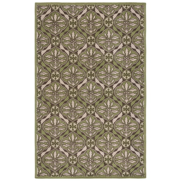 SAFAVIEH Chelsea Meridith Floral Area Rug, Brown/Green, 5'3" x 8'3"