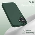 thumbnail image 4 of JETech Liquid Silicone Case for iPhone 16 6.1-Inch, Silky Soft Touch Full-Body Protective Phone Case, Anti-Scratch Shockproof Cover with Microfiber Lining (Midnight Green), 4 of 6