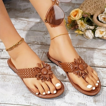 

Stylish Home Indoor Outdoor Flower Slippers Bathroom Beach Casual Slippers
