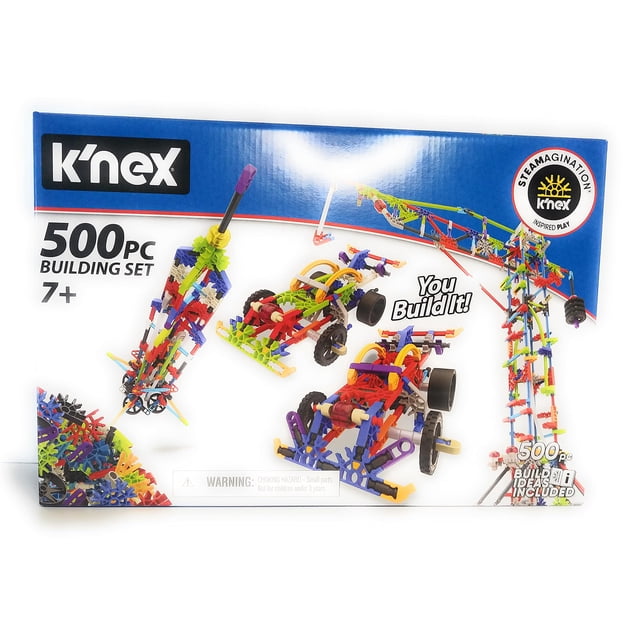 Set de construcción K'NEX de 500 piezas para mayores de 7 años con guía de ideas