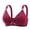 Wine, variant on Hrsba Womens Summer Bra,Plus Size Bra for Womens,Women's Non-steel Lace Stitching Comfortable And Breathable Gathered Adjustable Bra Underwear