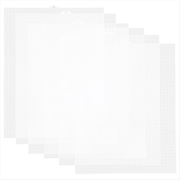 Láminas de Lona de Plástico para Bordado y Manualidades, 34 X 26 cm con de 2,5 mm, 6 Unidades.