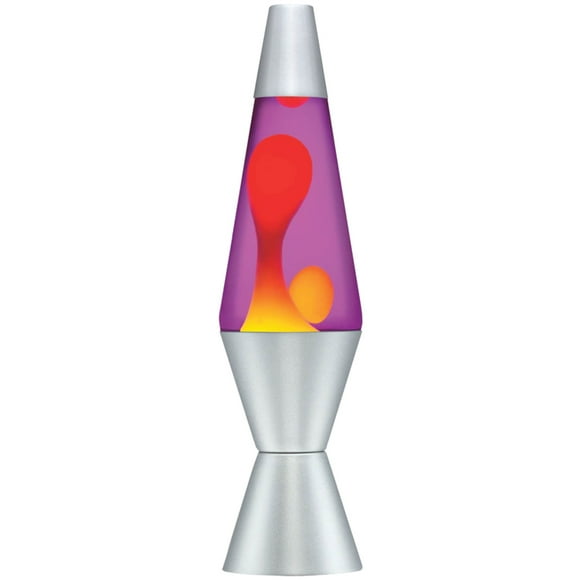 Lava the Original 14.5" Yellow/Red Wax with Purple Liquid Lava Lamp