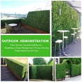 thumbnail image 7 of Hedge Maze 12 Pcs 20" x 20" Grass Backdrop Wall Artificial Green Grass Wall Greenery Wall Panels Boxwood Panels For Indoor Outdoor Decor, 7 of 7