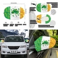 thumbnail image 6 of Yuyamidu Green Leaf Side View Mirror Covers for Sedan Car Hood Cover Protector 3 Pcs St. Patrick's Day Auto Exterior Rear View Accessories and Car Front Hood Cover Car Decoration, 6 of 7