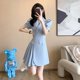 thumbnail image 1 of Generic French White Dress Summer Women's Dress New Summer Temperament Slimming Pleated Suit Skirt Women, 1 of 1