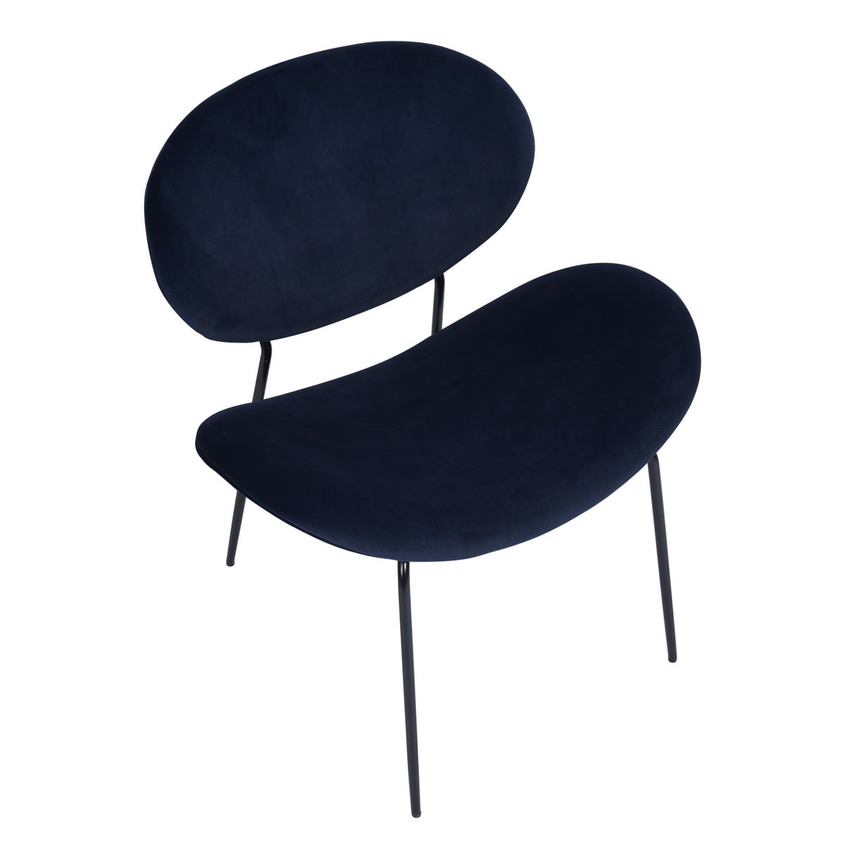 Vintage Dining Chairs Velvet Side Chairs with Curved Seat, 1 PCS Accent