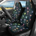 thumbnail image 2 of Xoenoiee Colorful Cats Print Set of 2 Car Seat Cover, Women Men Car Front Seats Cover, Universal Fit, for Most Cars SUV Sedan Truck, Vehicle Seat Protector Cover, 2 of 6