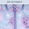 thumbnail image 6 of Disney Frozen Little Girls' Hooded Rain Jacket Elsa Blue Purple, 6 of 6