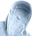 thumbnail image 4 of Mens Hooded Sun Protection Windbreaker Jacket Mask Lightweight Breathable Athletic Coat with Zip Pockets for Fishing Hiking Climbing, Light Blue, XL, 4 of 8