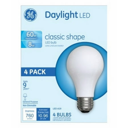 

GE 4PK 10W Day A19 Bulb