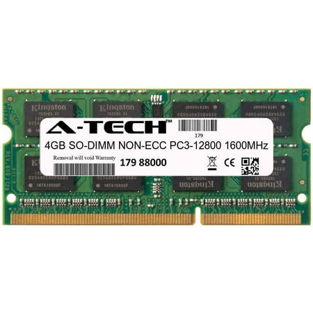 4GB Module PC3-12800 1600MHz NON-ECC DDR3 SO-DIMM Laptop 204-pin Memory