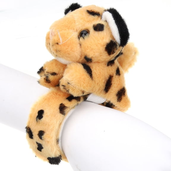 Nicehomfit 2Pcs Yellow Plush Slap Wristband with Animal Design and Soft