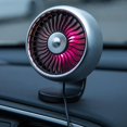 thumbnail image 3 of Mini ventilador para coche, montaje en salida de aire, 7 luces coloridas, ventilador USB eléctrico de estilo de montajes, ventilador Universal de Plata Soledad Mini ventilador de coche, 3 of 10