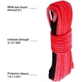 thumbnail image 5 of Synthetic Winch Rope 5/16 Inch x 50 ft 8300LBs with Black Protecing Sleeve for ATV UTV SUV Winches Line Cable Rope(Red), 5 of 5