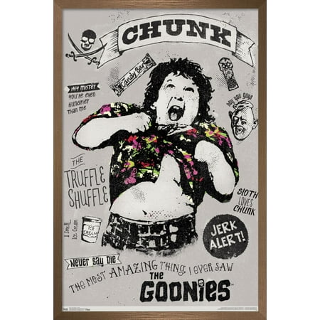 The Goonies - Chunk Wall Poster 14.725 x 22.375 Framed