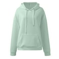 thumbnail image 3 of Waffle Hoodies for Women 2025 Long Sleeve Plain Essentials Hoodie with Pockets Hooded Sweatshirt Women Pullover, 3 of 6