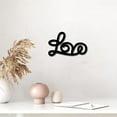 thumbnail image 6 of Love Sign Wood Cutout Black Wooden Love Wall Decor Letters Laser Cut Art Unfinished Rustic Decorative DIY for Front Door Home Living Room Farmhouse Decoration Wreath Gift 7.6 x 4.7 Inch, 6 of 7