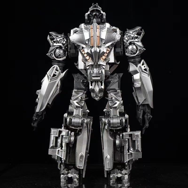 New Megatron Figure, Movable Replacement Face Megatron Action Figures 21cm/8.3inch PVC Character Figurine Cosplay Model Handicrafts for Anime Fans Gift