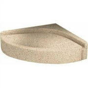 Swanstone CS01616.040 Solid Surface Corner Shower Seat, 16.3125-in L X 16.3125-in H X 4-in H, Bermuda Sand
