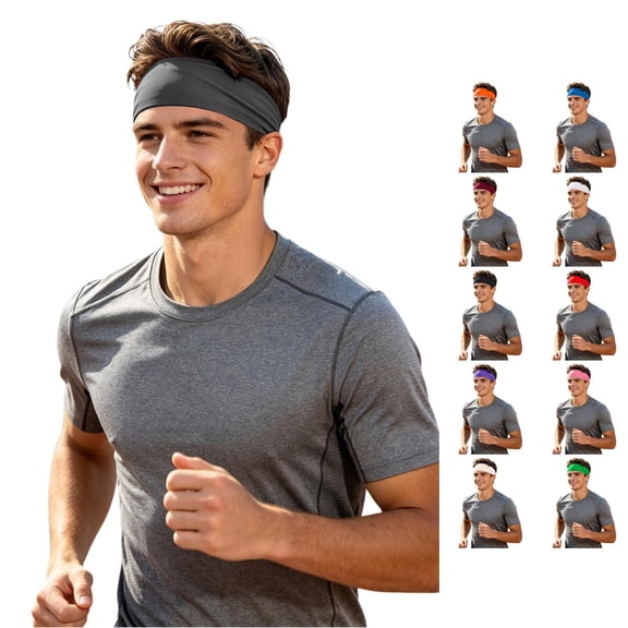 Breathable Sweat Wicking Headband for And Ice Silk Sports Hairband Lightweight Management Bandana Style Head Covering Hair Band Man
