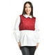 thumbnail image 1 of Blusa con chaleco de perlas Roman Fashion /Juvenil, 5102 (Blanco / Vino) vino G, 1 of 6