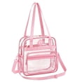 thumbnail image 2 of ibiyuan Clear Bag for Stadium Events Clear Tote Lunch Bag with Non-detachable Reinforced Straps for Work, Sporting Events and Gym, 2 of 8