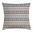 thumbnail image 1 of Aztec Throw Pillow Cushion Cover, Colorful Geometric Background with Stripes Zigzags Stars Diamond and Triangles Print, Decorative Square Accent Pillow Case, 18 X 18 Inches, Multicolor, by Ambesonne, 1 of 2