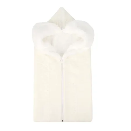

Winter Baby Anti-Kicking Pajamas Blanket Can Open For Double-use Thickened Fleece Baby Stroller Duvet Warm Pajamas Swaddle Inner Warm Lamb Fleece Material Size 70*35cm/27.56*13.78‘‘