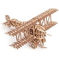 thumbnail image 1 of Wood Trick Bi-Plane Toy Kit, Wooden Toy Plane - Mechanical Model Plane Mini - 3D Wooden Puzzle, Assembly Model - STEM Toys for Boys and Girls - 3D Plane, 1 of 3