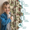 thumbnail image 3 of Blackout Kids Curtains,Beige Christmas Pine Cone Pattern Childrens Insulated Curtains Set Of 2,Bedroom Essentials,Toddler Room Decor 42"x54", 3 of 5