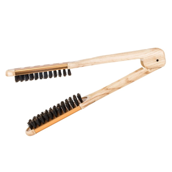 BESTYASH Clamp Hair Brush Straightening Comb with Clip for Hair Stylists 1Pcs