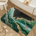 thumbnail image 3 of 1pc Marblelike Artwork Absorbent Non-Slip Bathroom Thickened Flannel Rug Decor,Soft,Quick Drying,Suitable For Indoor/outdoor Use,Bathrooms,Bedrooms,Kitchens,Terrace,Laundry Rooms,16"x24", 3 of 9