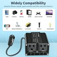thumbnail image 4 of 200 Watts Power Inverter Modified Sine Wave Car Converter Charger Adapter DC to AC 12V to 110V 2USB for Car, Vehicles, Camping, 4 of 12