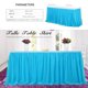 thumbnail image 4 of Mantel de falda de mesa de tul hecho a mano mantel decorativo para mesa rectangular o redonda mesa de hogar, 4 of 8