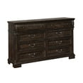 thumbnail image 2 of Furniture of America Jeanie Traditional 8-Drawer Dresser, Distressed Walnut, 2 of 3