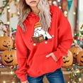 thumbnail image 2 of Ccpelsie Little/Big Girl Sweatshirts Clothes Kids Hoodies with Strings Long Sleeve for Toddler(Red,6-7 Years), 2 of 6