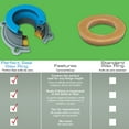 Danco AllinOne Toilet Installation Kit with Perfect Seal & Zero Cut