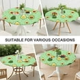 thumbnail image 7 of Avocado Pattern Round Tablecloth - Elastic Edge, Waterproof, Scratch-Resistant for Picnic, Camping (Cute Kawaii Fruit Design), 7 of 7