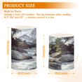 thumbnail image 6 of Yayeee Flameless Candles with Remote Flickering Battery Operated Multi Color Changing, River and Mountains, 6 of 7