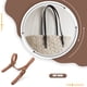 thumbnail image 5 of Bolso PU Cuero Flexibles Cuerdas Messenger Bag Straps Crossbody Pack Billetera Decoración de la cartera Reemplazo de piezas DIY Accesorio 71cm Brown 2pcs Inevent AP004434-04, 5 of 7