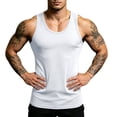 thumbnail image 5 of IhhxPro Men's Sleeveless Muscle Tank Top Moisture-Wicking Quick Dry Summer Fitted Workout Gym Athletic Performance Cotton Vest Casual Bodybuilding S-3XL, 5 of 9